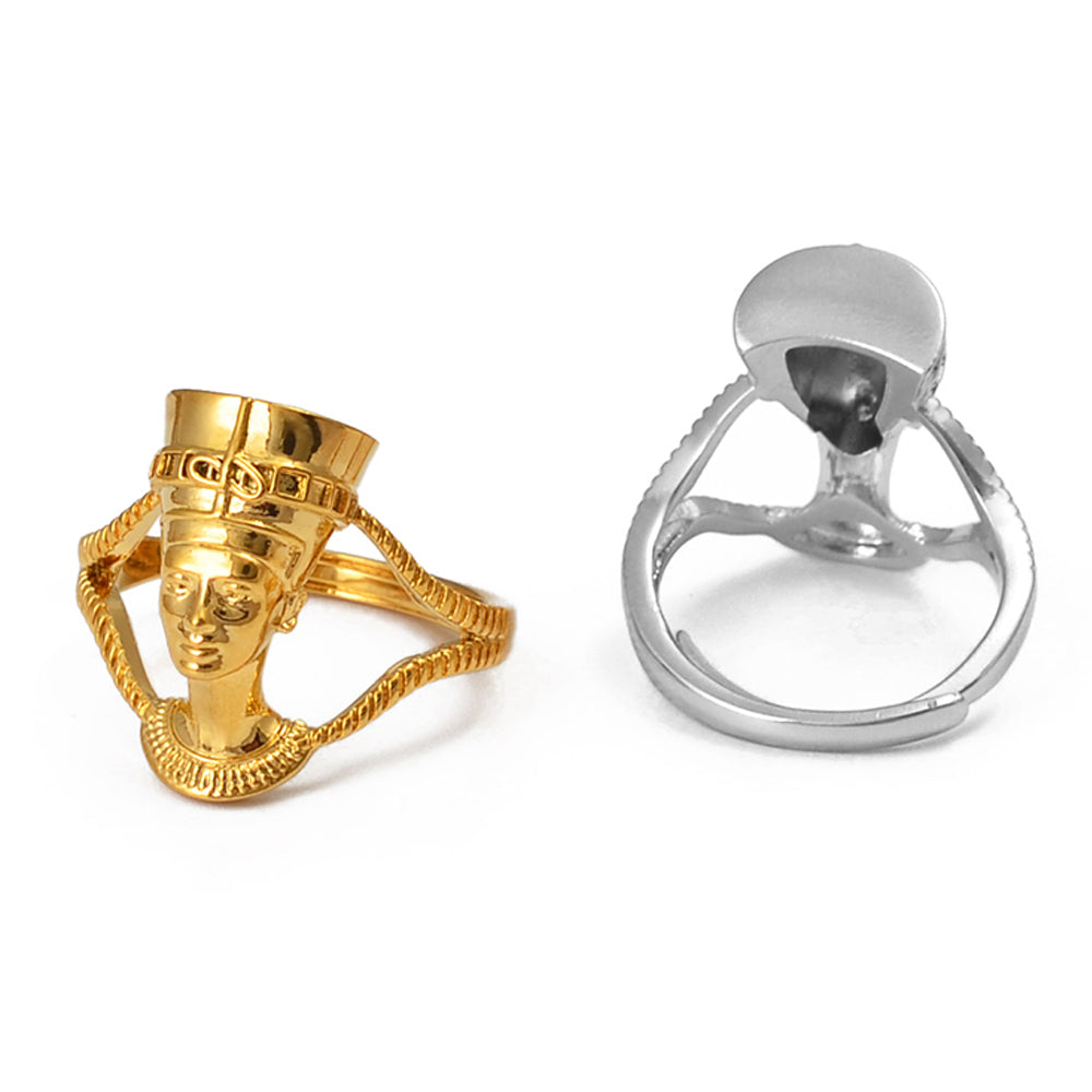 Egyptian Queen Nefertiti Ring for Women Girls African Finger Ring