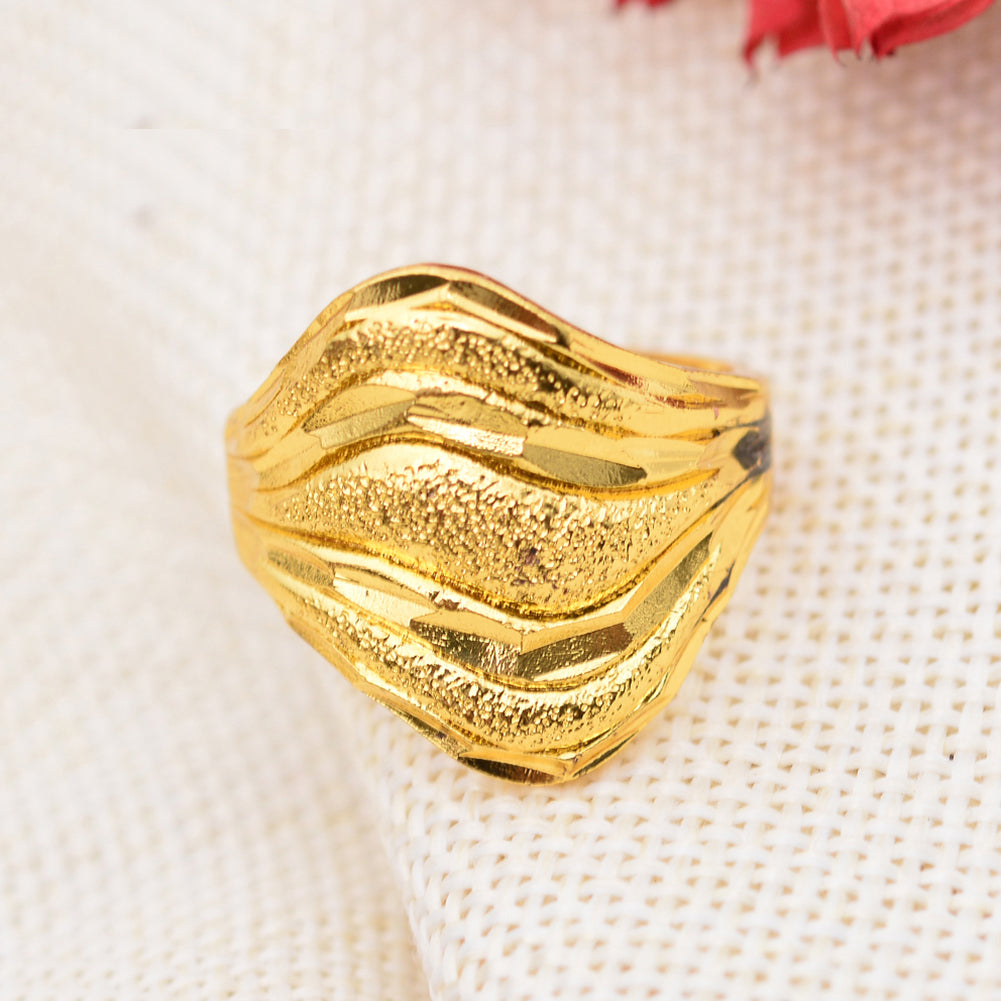 Gold Rings Adjust Ethnic Ring For Women Dubai Gold Rings