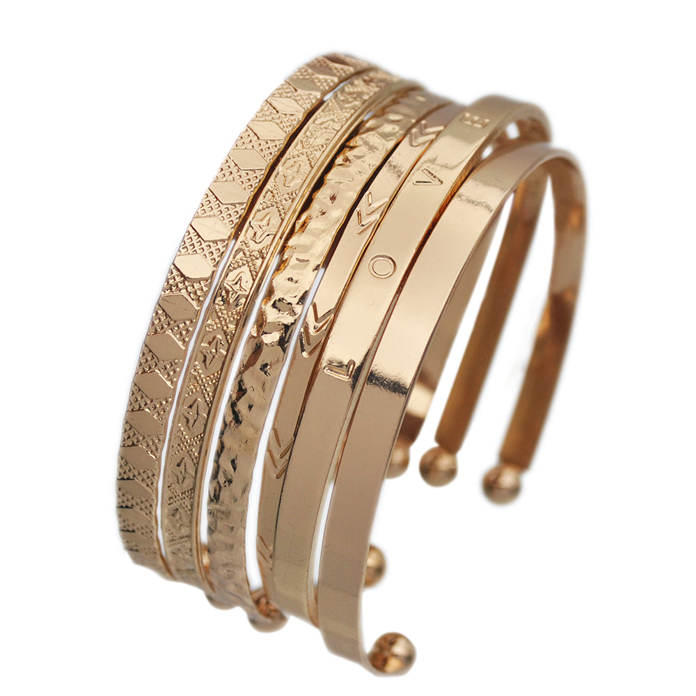 Adjustable Bracelet Bangle for Women Metal Cuff Bracelet – Gofaer Finds ...