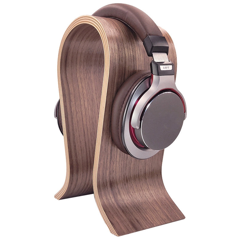 U Shape Wood Headphone Stand