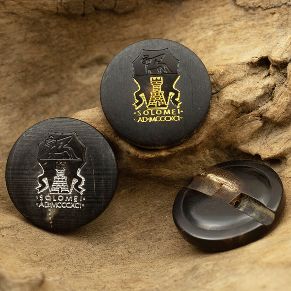 5pcs Luxury Genuine Horn Button Set Solome Vintage Button