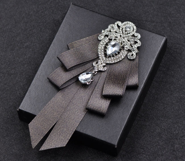 High-end British Style Bowties Multi-layer Neckties Bow Tie for Men