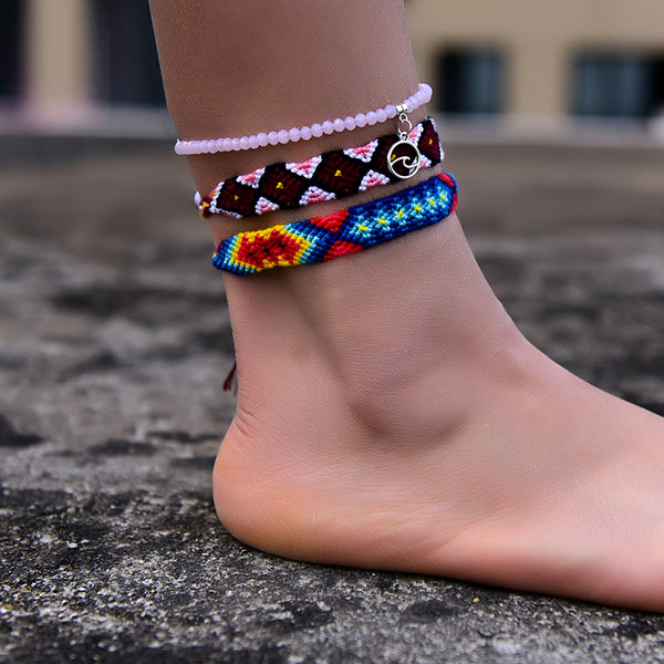 Fashion Friendship Bracelet on the Leg Trendy Summer Anklets