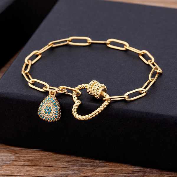 Top Quality Luxury Classic Charm Heart Bracelet for Women