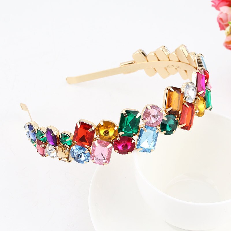 Luxury Baroque Rhinestone Headbands Hair Hoops