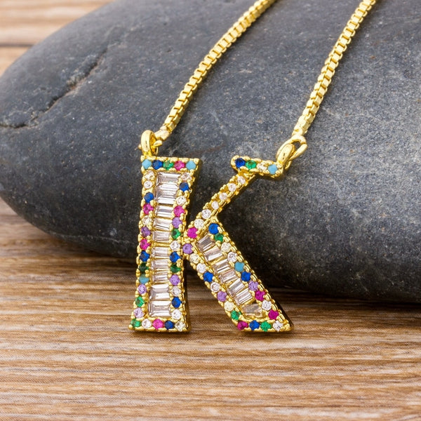 New Arrival Fashion Special Custom Design 26 Initial Letters Necklace