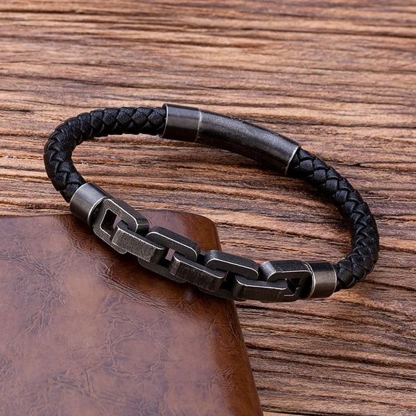 Vintage Punk Style Men Bracelet Bicycle Chain Stainless Steel Chain Bracelet