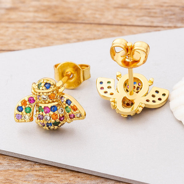 New Arrival 11 Styles Cute &amp; Stylish Bee Shape Women Stud Earrings