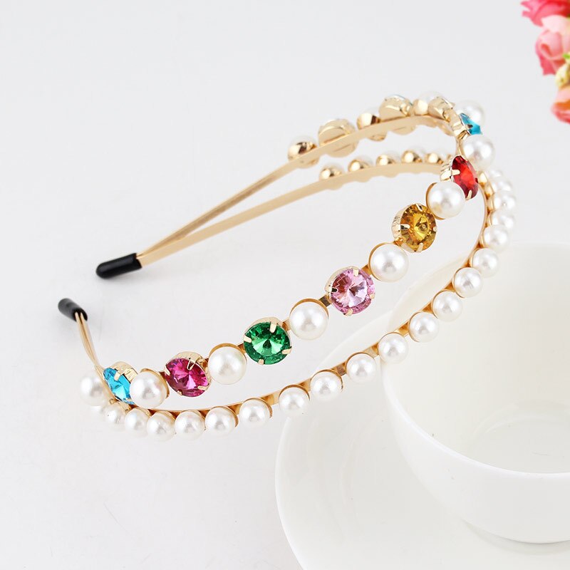 Luxury Baroque Rhinestone Headbands Hair Hoops