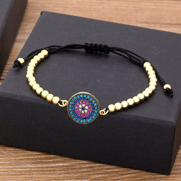 Trendy Turkish Evil Eye Handmade Beads Bracele