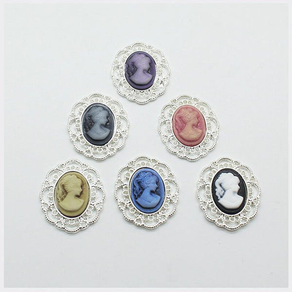 10Pcs Mix Color Metal Alloy Buttons For Scrapbook Crafts DIY Handmade Flower Gift