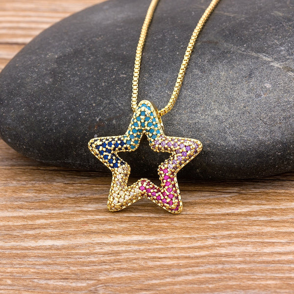 Fashion New Style European and American Popular Classic Star Pendant