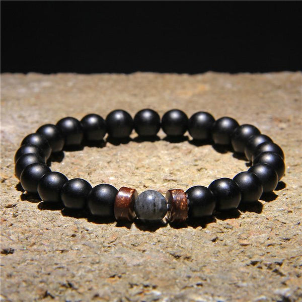 Natural Volcanic Stone Bead Tibetan Buddha chakra Lava Stone Diffuser Bracelets