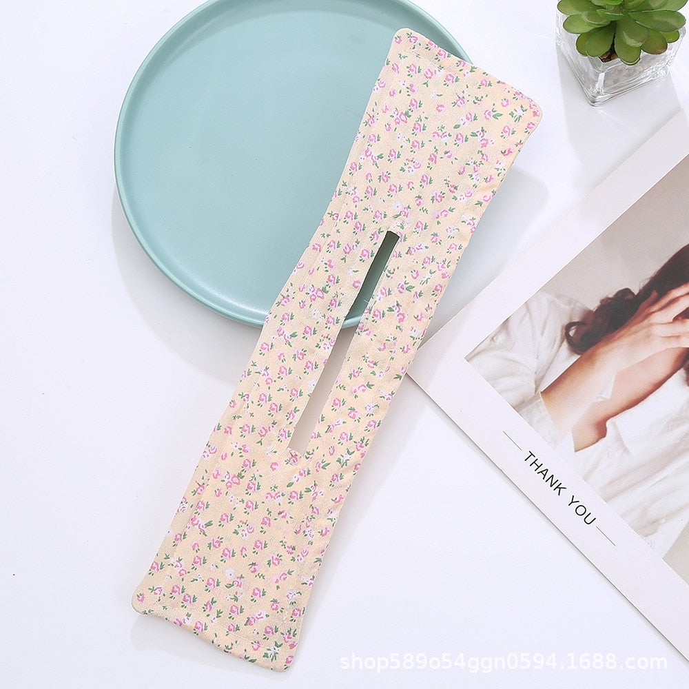 1PC Multicolor Deft Bun Print Headband Hairpin