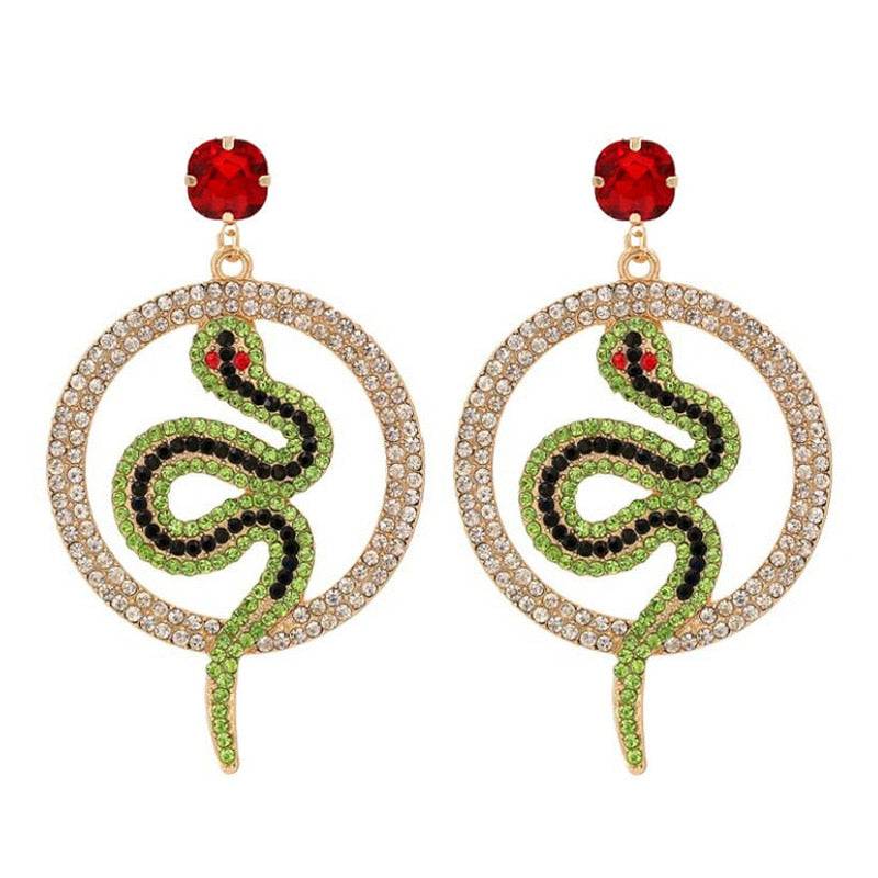 Oorbellen Zinc Alloy Statement Snake Shape Earrings For Women