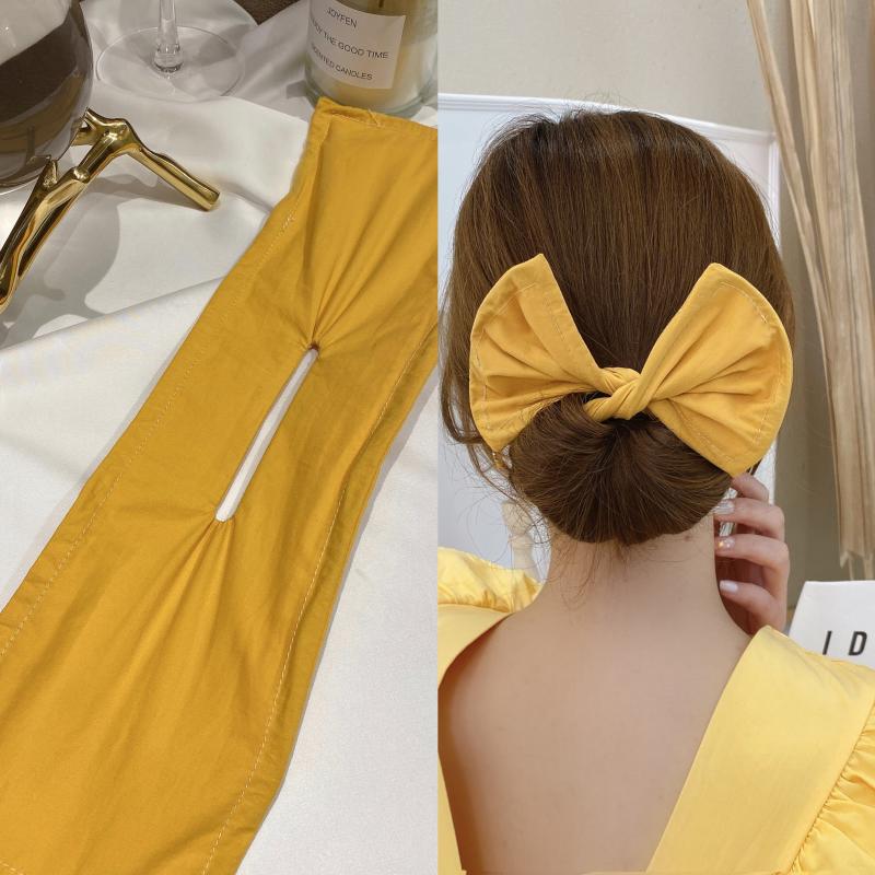 Fashion female magic twisting lazy long hair curly hair artifact printing bow headband