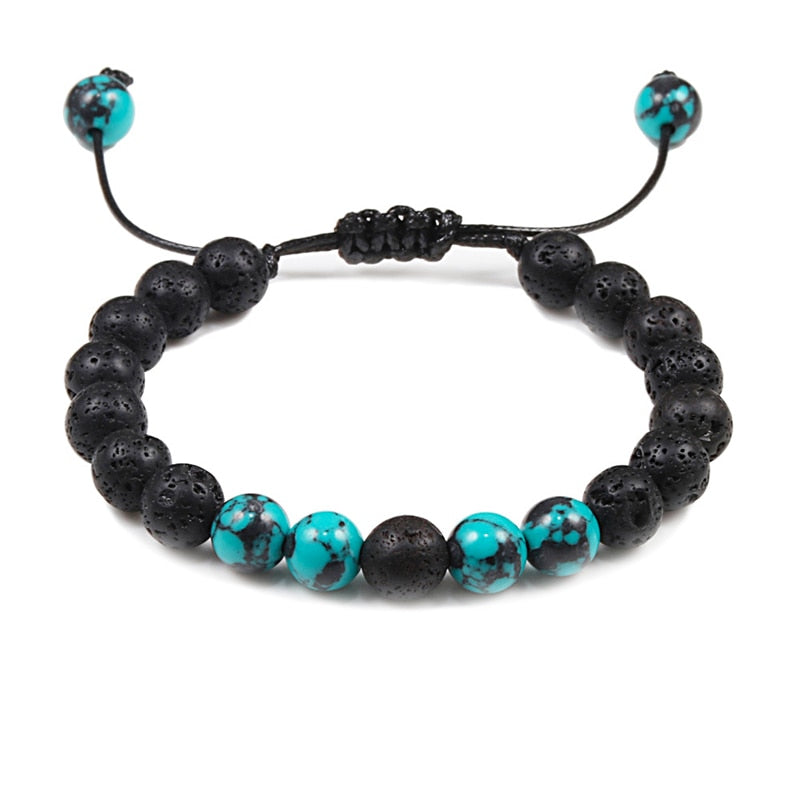 Trendy Women Natural Stone Beaded Bracelet