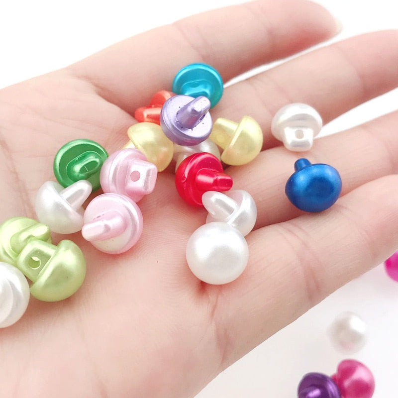 50/150pcs 10mm Candy Color Acrylic Buttons Shank  Children Buttons DIY Apparel Sewing Accessories