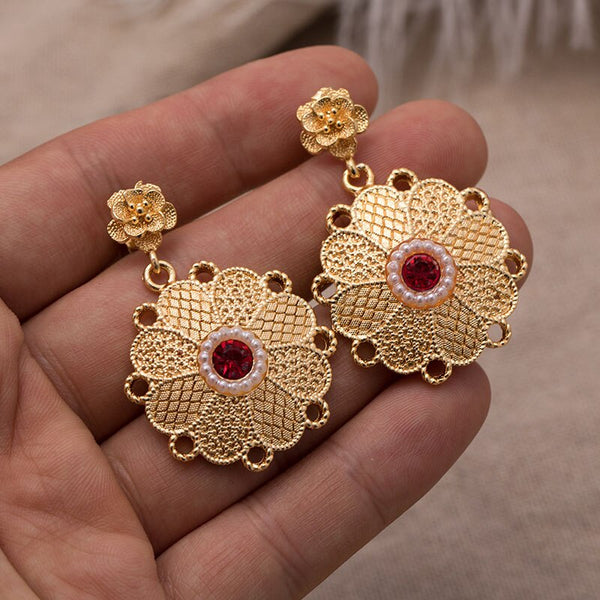 New Earrings lady Luxury Gold Color Jewelry Earrings Ethiopian African Women