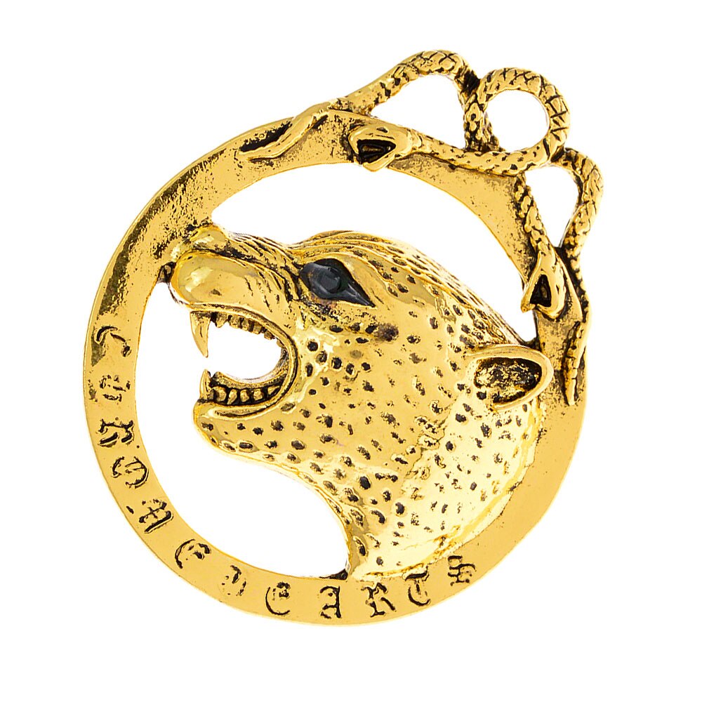 Vintage Domineering Wolf Head Brooches For Men