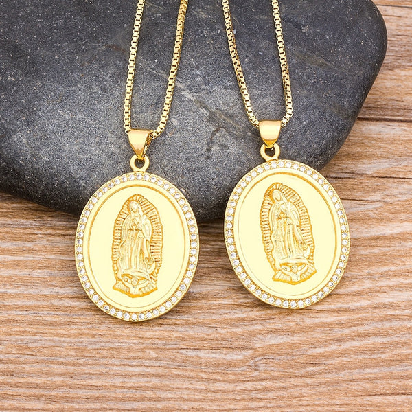 Top Quality 10 Styles Virgin Mary Necklace For Women Men