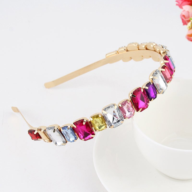 Luxury Baroque Rhinestone Headbands Hair Hoops