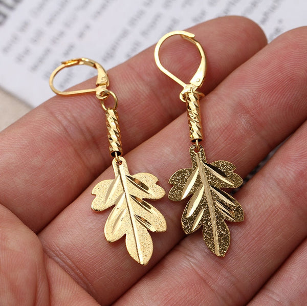 24k Gold Color Long Dubai Bride Wedding Ethiopian Earrings For  Women