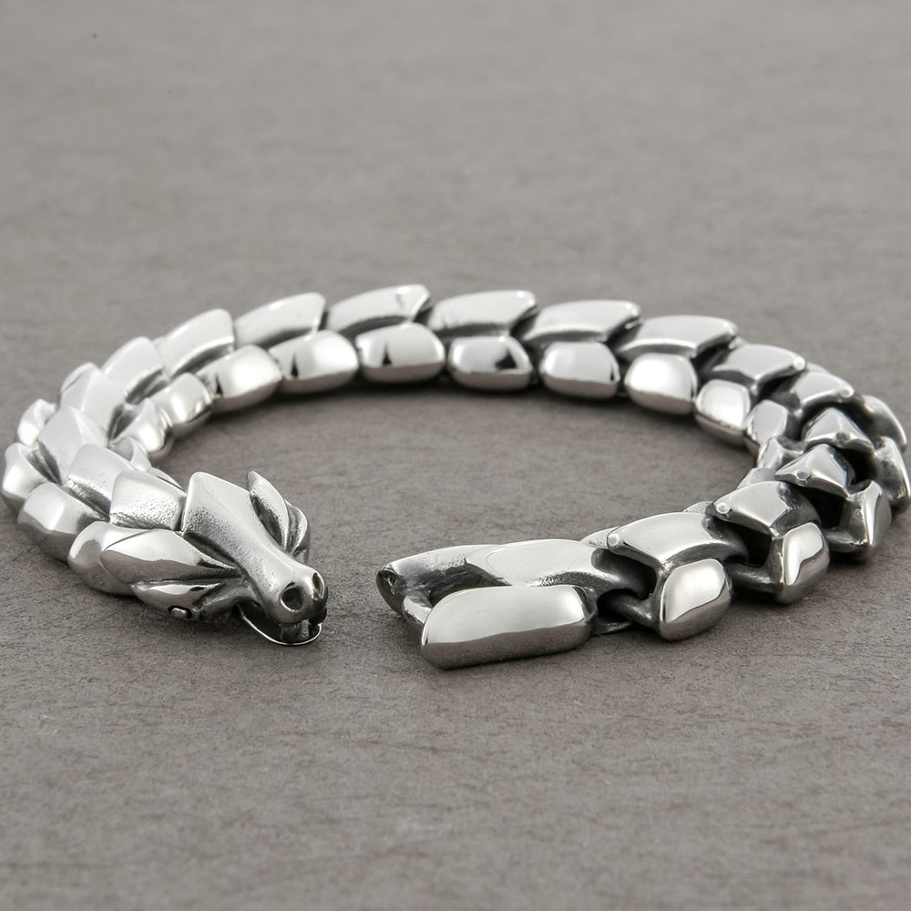 Masculine Dragon Keel Link Chain Bracelet Men