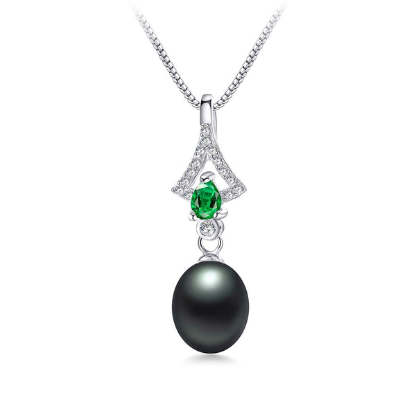 925 Silver New Ladies Green Zircon Women Pendant