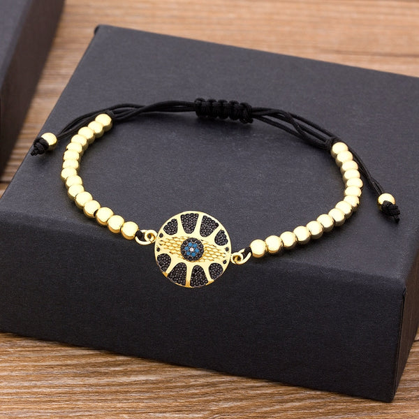 Fashion Handmade Evil Eye Beads Bracelet Women