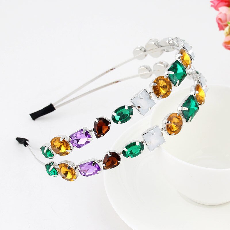 Luxury Baroque Rhinestone Headbands Hair Hoops