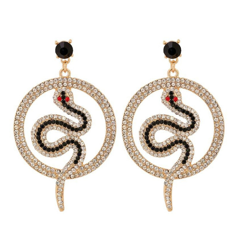 Oorbellen Zinc Alloy Statement Snake Shape Earrings For Women