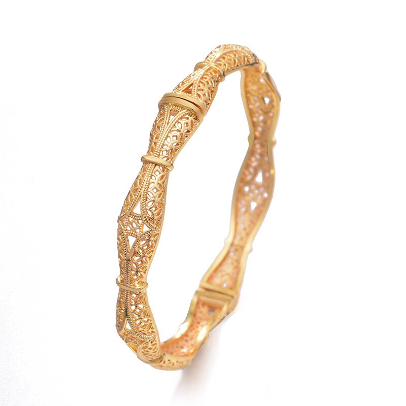 Can Open Dubai Arab Kuwait Gold Color Bangles  For women