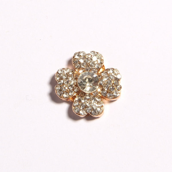 50PCS 1.6CM 0.62&quot; Fashion Bling Chic Rhinestone Buttons