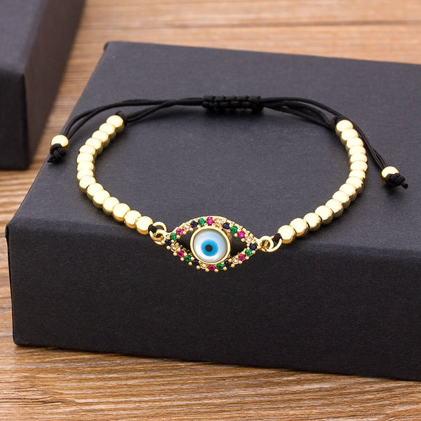 Turkish Evil Eye Collection Adjustable Bracelets