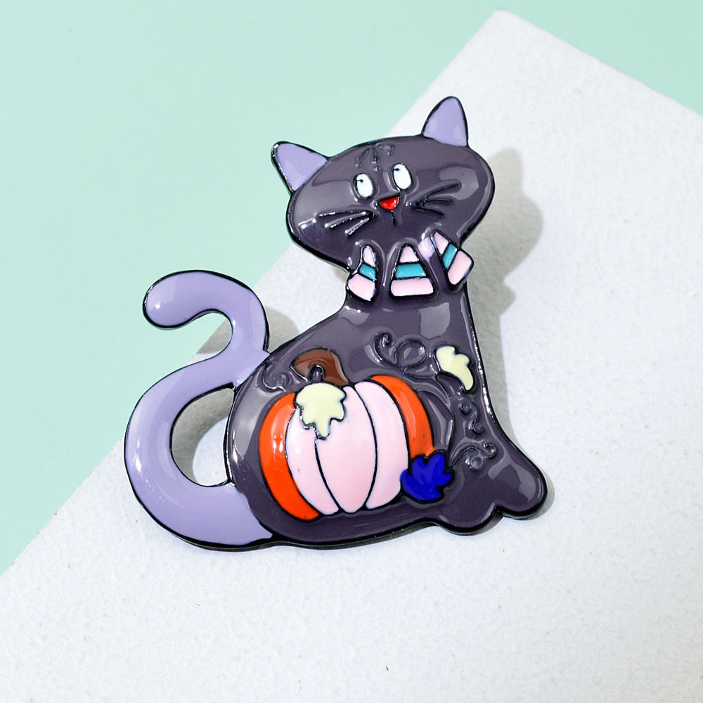 New Cute Cat Brooches and Pins for Kids Women