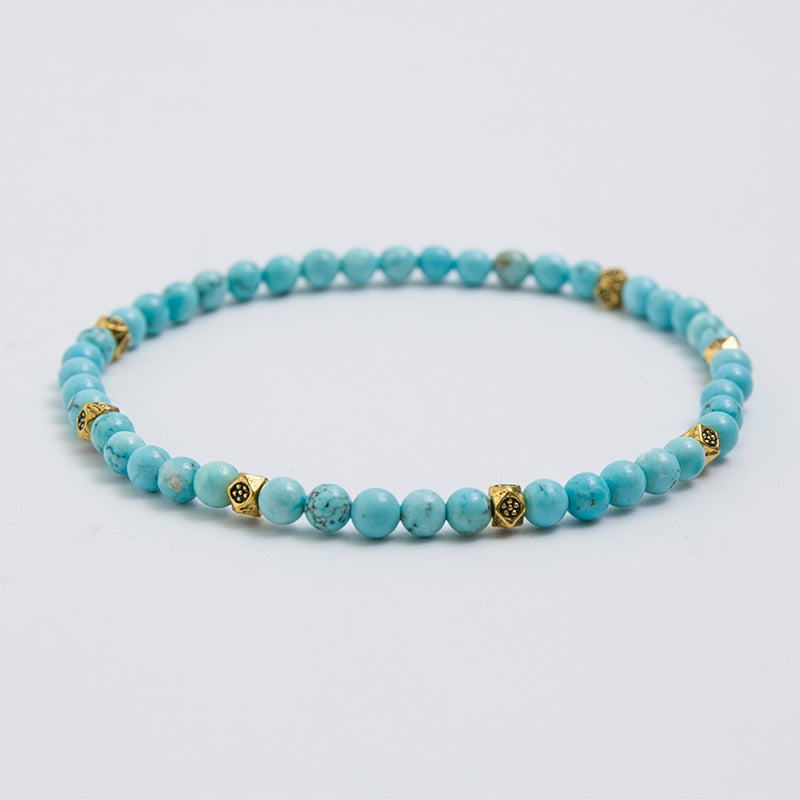 4mm Natural Turquoise,Picture Stone