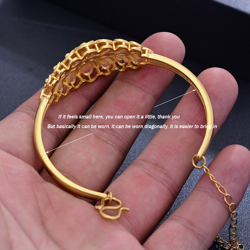 Gold Color Bangles For Women Middle Eastern Jewelry