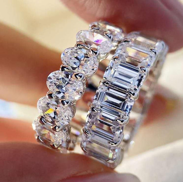 2 PCS/Set Zircon Crystal SeriesTrendy Rings Set