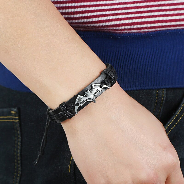 New models of woven leather alloy cross-border e-commerce supply animation around bracelet