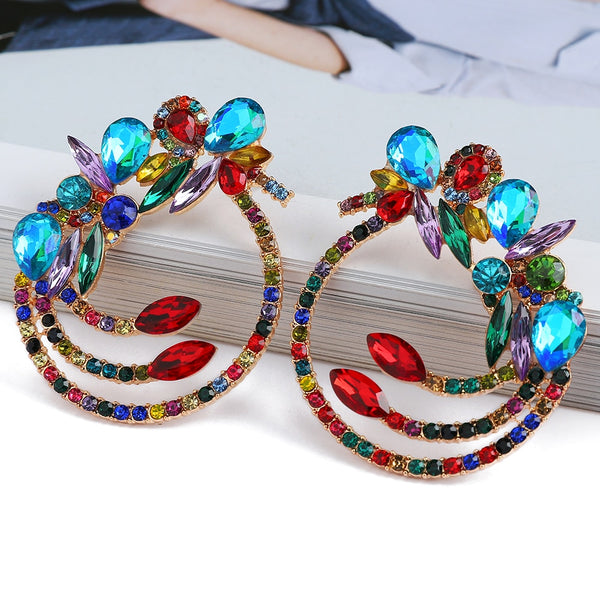 Fashion Luxury Round Earrings For Women