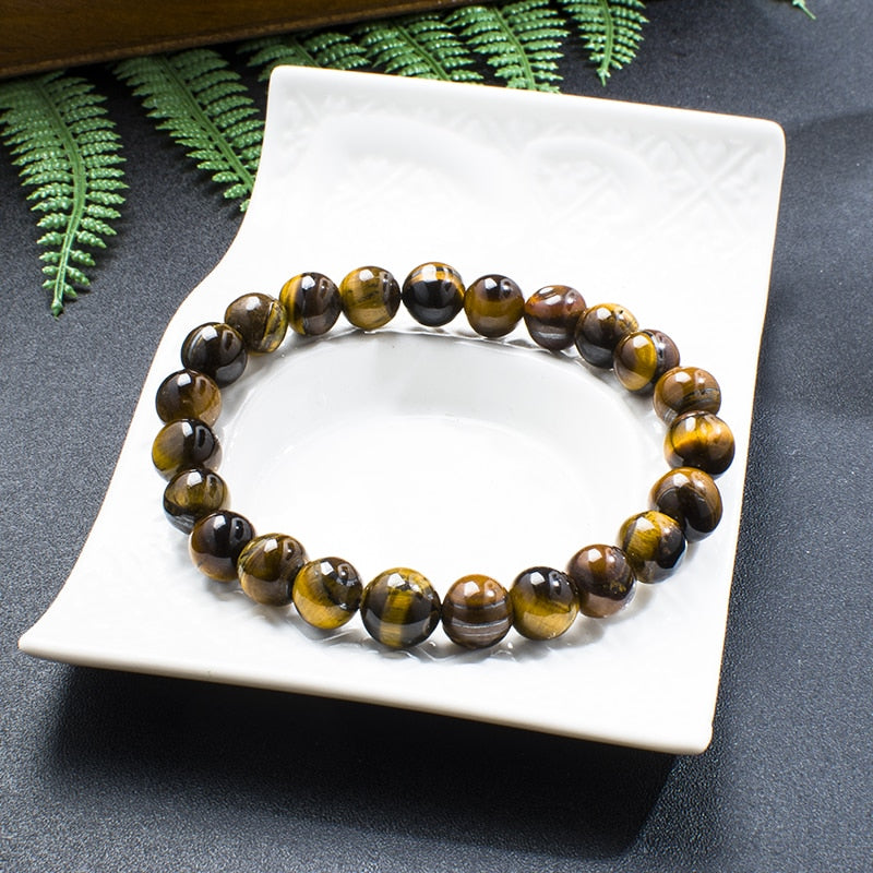 8mm Natural Yellow Tiger Eye Japamala Necklace Meditation Yoga Jewelry Set