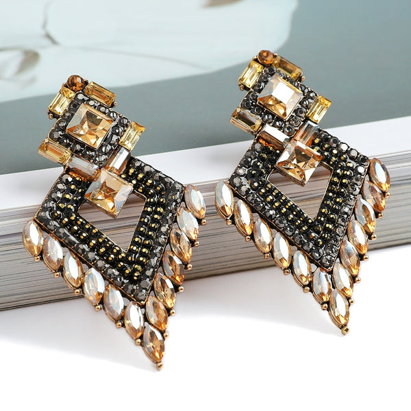 Charm Gothic Jewelry Beads Stud Earrings For Women