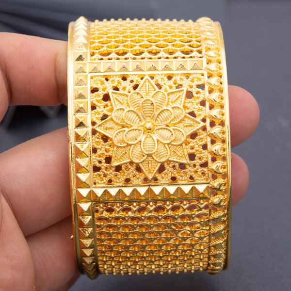 Ethiopia 24K Gold Color Bangles Dubai Bangles Bracelets For women