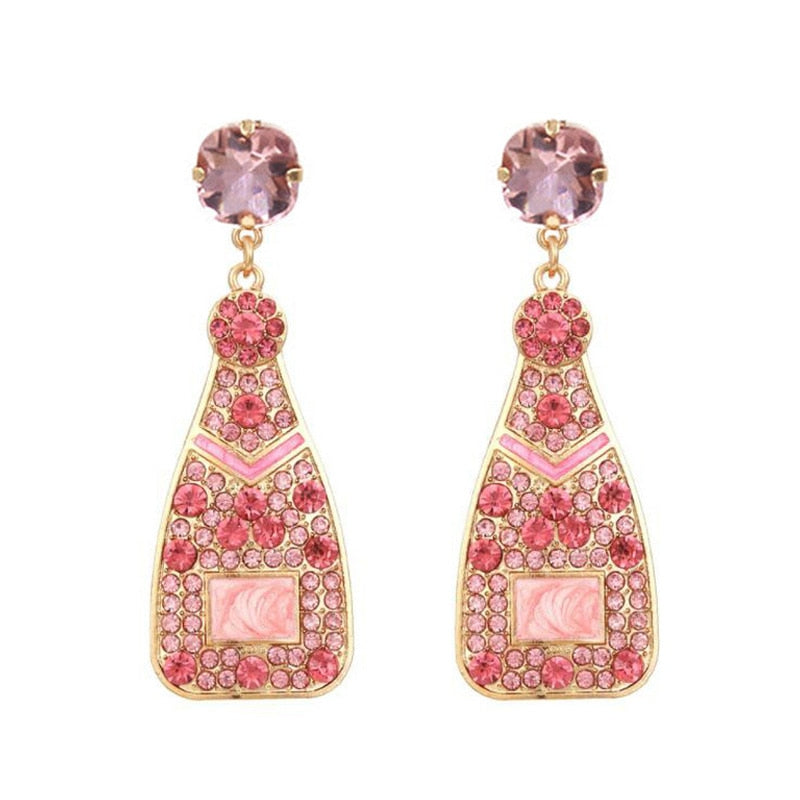 Oorbellen Statement For Women Earrings Drop Wine Glass Pendant Earrings