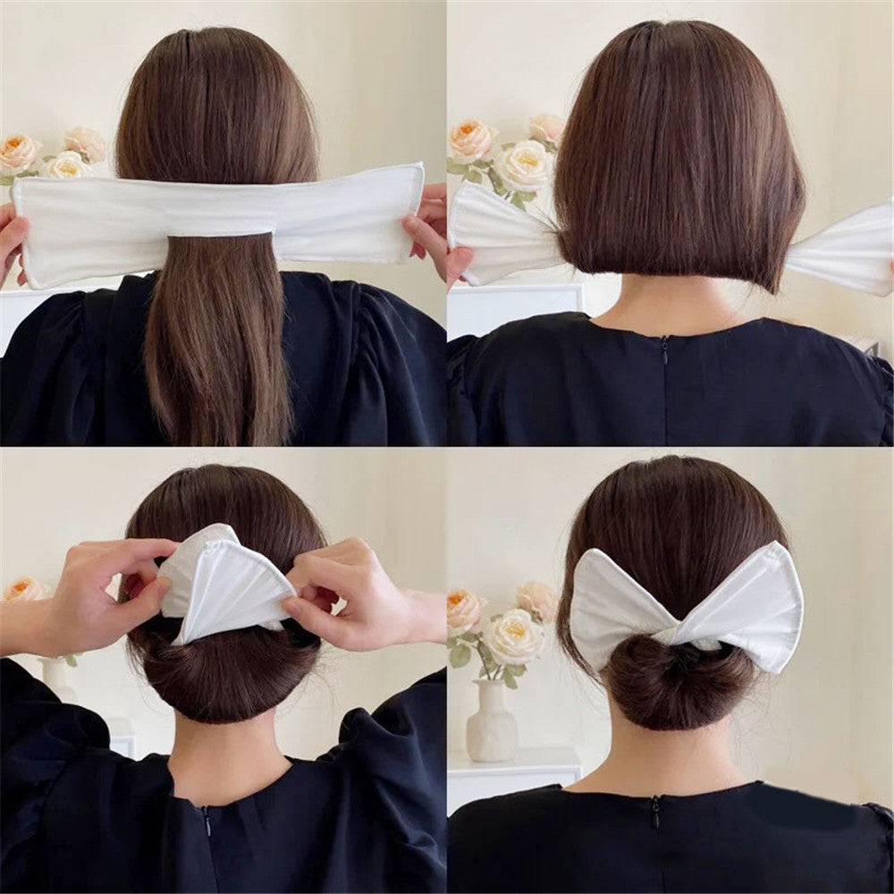 1PC Multicolor Deft Bun Print Headband Hairpin