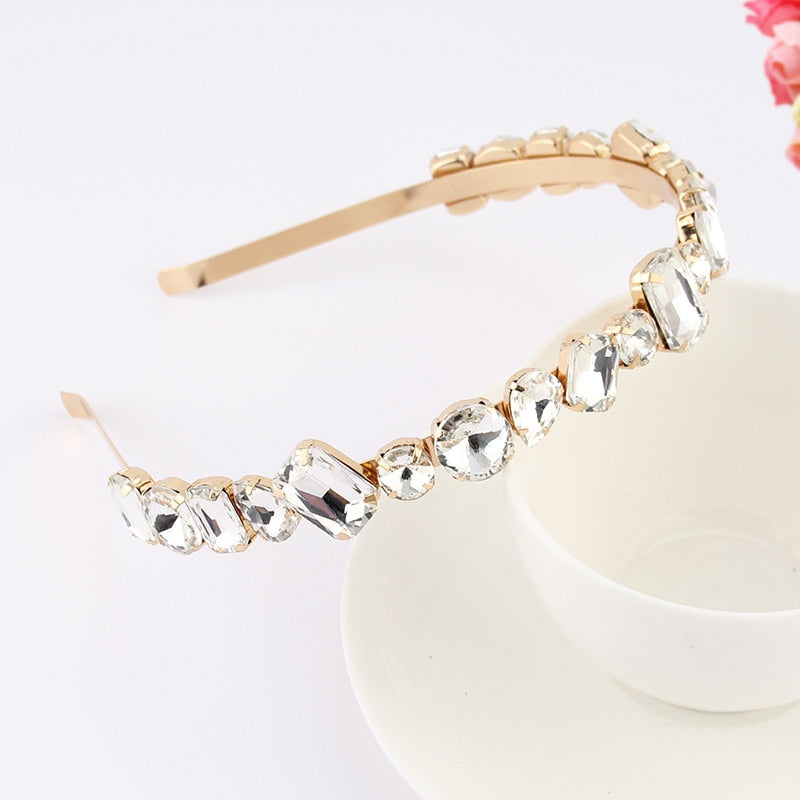 Luxury Baroque Rhinestone Headbands Hair Hoops