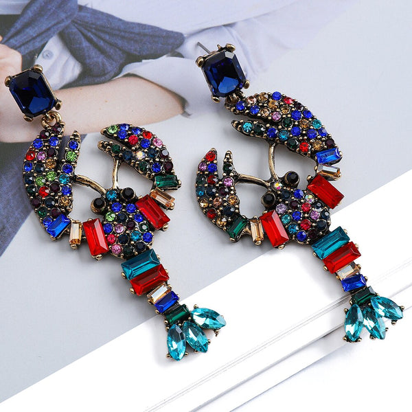 Christmas Lobster Dangle Earrings For Women