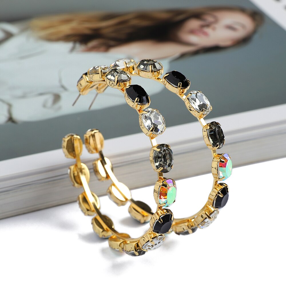 Fashion Vintage Jewelry Big Round Earrings For Women