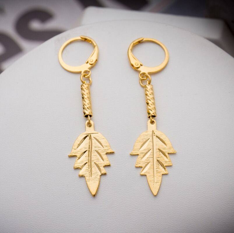 24k Earrings Girls Dubai Gold Turkish Egyptian Algeria Indian Moroccan Saudi Gold Earrings